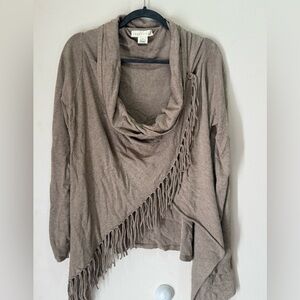 Lovestitch Fringe Wrap Sweater